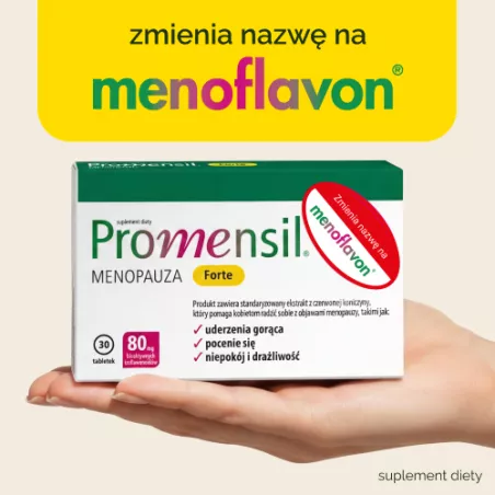 Promensil Forte - 30 tabletek Menopauza Andropauza QPHARMA SP. Z O.O.