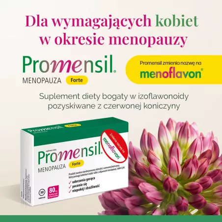 Promensil Forte - 30 tabletek Menopauza Andropauza QPHARMA SP. Z O.O.
