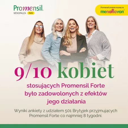 Promensil Forte - 30 tabletek Menopauza Andropauza QPHARMA SP. Z O.O.