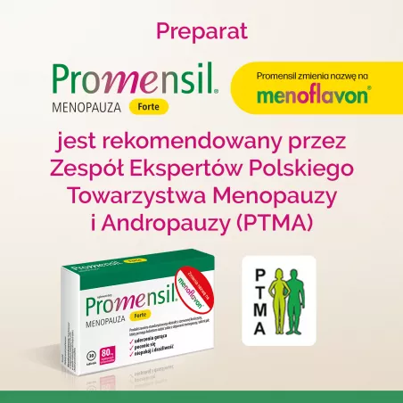 Promensil Forte - 30 tabletek Menopauza Andropauza QPHARMA SP. Z O.O.
