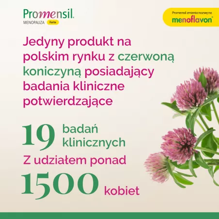 Promensil Forte - 30 tabletek Menopauza Andropauza QPHARMA SP. Z O.O.