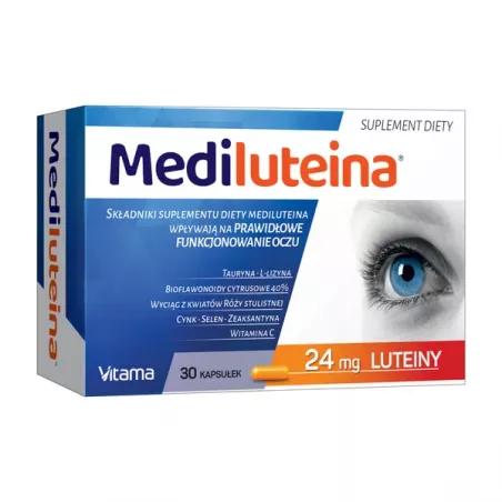Mediluteina x 30 kapsułek tabletki na wzrok VITAMA S.A.