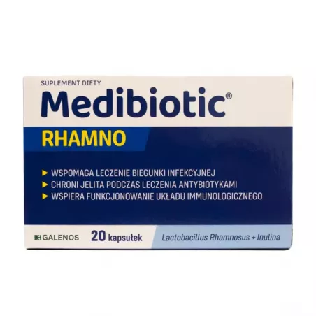 Medibiotic Rhamno x 20 kapsułek probiotyki na trawienie