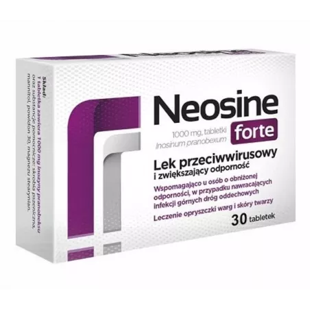 Neosine Forte 1000mg x 30 tabletek leki przeciwwirusowe AFLOFARM FARMACJA POLSKA SP. Z O.O.
