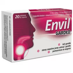 Envil Gardło x 20 tabletek do ssania leki na ból gardła i chrypkę AFLOFARM FARMACJA POLSKA SP. Z O.O.