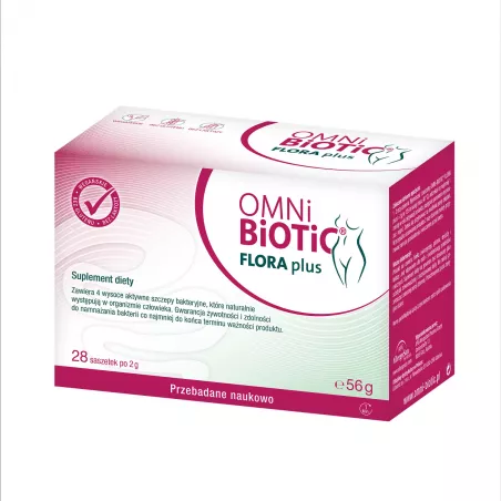OMNI-BIOTIC Flora Plus 28 saszetek probiotyki ginekologiczne APG AllegroSan Pharma GmbH