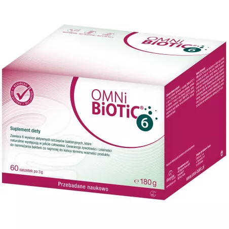 OMNI-BIOTIC 6 60 saszetek probiotyki na trawienie APG AllegroSan Pharma GmbH