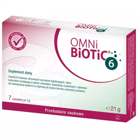 OMNI-BIOTIC 6 proszek x 7 saszetek probiotyki na trawienie APG AllegroSan Pharma GmbH