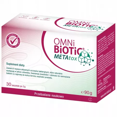 OMNI-BIOTIC METAtox 3 g x 30 saszetek probiotyki na trawienie APG AllegroSan Pharma GmbH