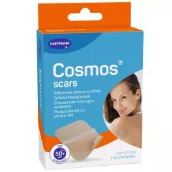 Cosmos Scars silikonowe plastry na blizny 5 x 7,2 cm x 5 sztuk preparaty na blizny HARTMANN PAUL A.G.
