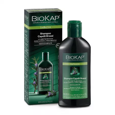 BIOKAP Bellezza szampon do włosów przetłuszczających się x 200ml włosy naturalnie LAB PHARMA AGNIESZKA LEWANDOWSKA