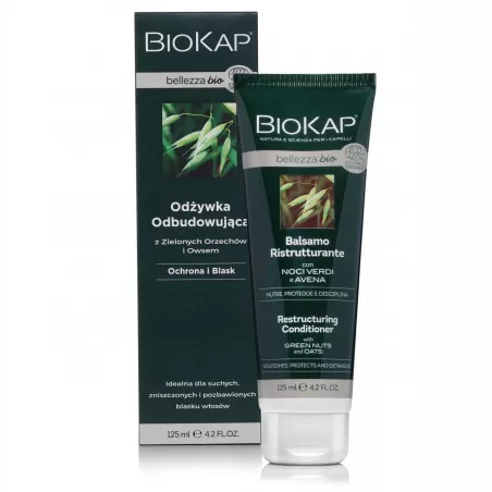 BIOKAP Bellezza Bio odżywka odbudowująca x 125 ml włosy naturalnie LAB PHARMA AGNIESZKA LEWANDOWSKA