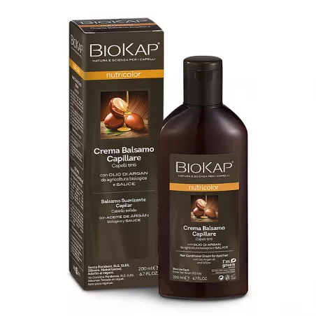 BIOKAP Nutricolor odżywka odbudowująca w kremie do włosów farbowanych x 200 ml włosy naturalnie LAB PHARMA AGNIESZKA LEWANDOWSKA