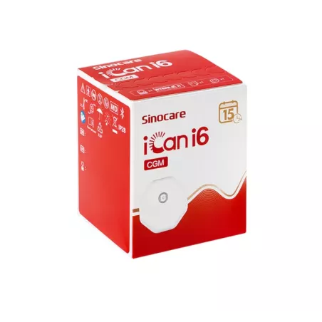 Sinocare iCan i6 CGM sensor do ciągłego monitorowania glikemii x 1 opakowanie Sensory do monitorowania glukozy HAND-PROD SP. ...