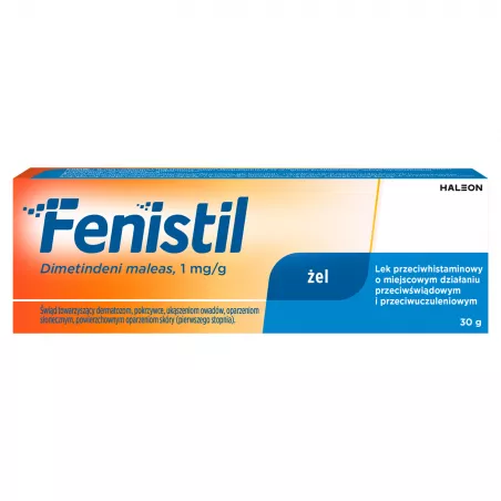 Fenistil żel 1mg/g x 30 g ( data ważności 31.10.2026 ) maści na alergię GLAXOSMITHKLINE CONSUMER HEALTHCARE SP. Z O.O.
