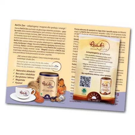 Dr. Jacob's ReiChi Zen 1 saszetka x 5g reishi DR. JACOBS POLAND RADOSŁAW ARASZKIEWICZ