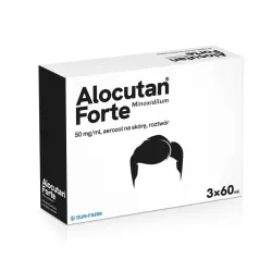 Alocutan Forte aerozol na skórę 50 mg/ml, 3 x 60ml preparaty na łysienie i wypadanie włosów SUN-FARM SP. Z O.O.