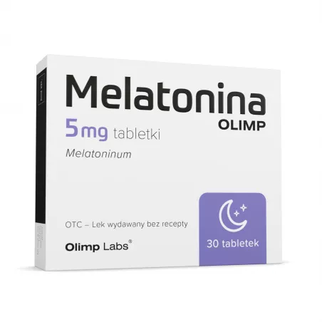 Melatonina Olimp 5 mg x 30 tabletek Spokój i Sen OLIMP LABORATORIES