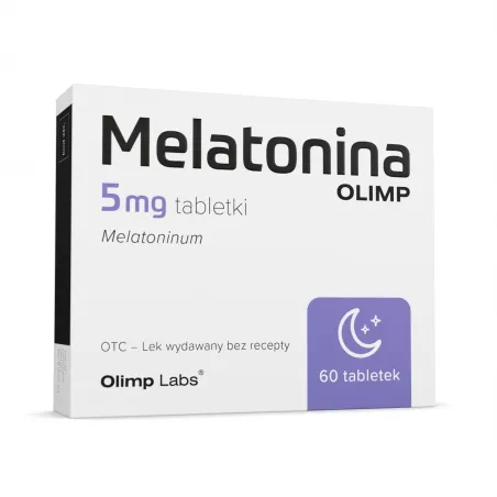 Melatonina Olimp 5 mg x 60 tabletek Spokój i Sen OLIMP LABORATORIES