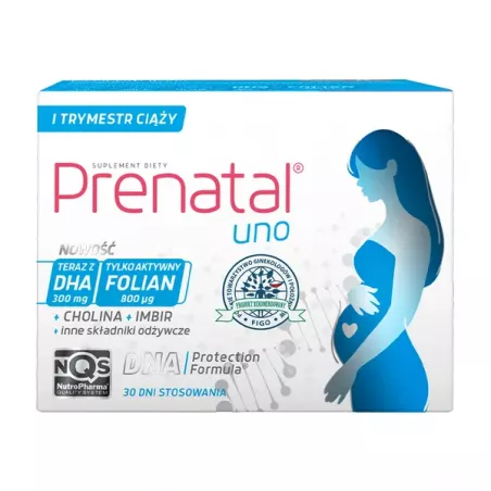 Prenatal Uno x 60 kapsułek (30 + 30 kapsułek) witaminy dla kobiet w ciąży NUTROPHARMA SP. Z O.O.