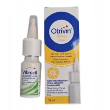Otrivin allergy aerozol do nosa x 15 ml import krople do nosa na alergię GLAXOSMITHKLINE CONSUMER HEALTHCARE SP. Z O.O.