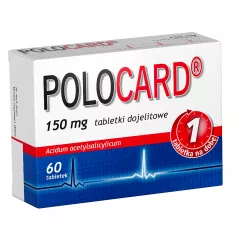 Polocard tabletki powlekane dojelitowe 150mg x 60 tabletek leki przeciwzakrzepowe ZENTIVA K.S.