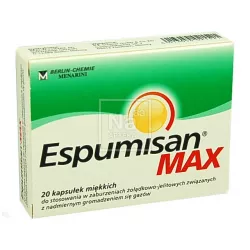 Espumisan MAX x 20 kapsułki miękkie preparaty na wzdęcia BERLIN CHEMIE AG