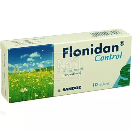 Flonidan tabletki 10mg Control x 10 tabletek tabletki na alergię SANDOZ GMBH