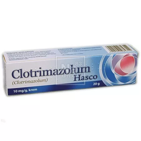 Clotrimazolum Hasco 10mg/g krem x 20 g leki na grzybicę PRZEDSIĘBIORSTWO PRODUKCJI FARMACEUTYCZNEJ HASCO-LEK S.A.