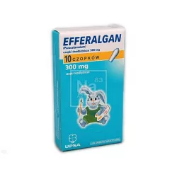Efferalgan czopki 300 mg x 10 czopków ból i gorączka UPSA SAS