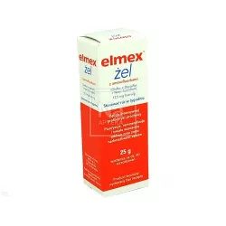 Elmex żel z fluorem pasta x 25 g żele kremy spraye COLGATE-PALMOLIVE (POLAND) SP. Z O. O.