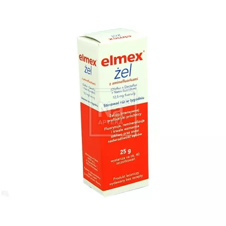 Elmex żel z fluorem pasta x 25 g żele kremy spraye COLGATE-PALMOLIVE (POLAND) SP. Z O. O.