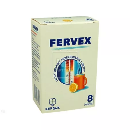 Fervex granulat x 8 torebek leki na gorączkę UPSA SAS