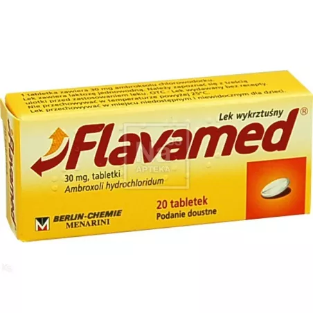 Flavamed tabletki 30mg x 20 tabletek leki na kaszel BERLIN CHEMIE AG