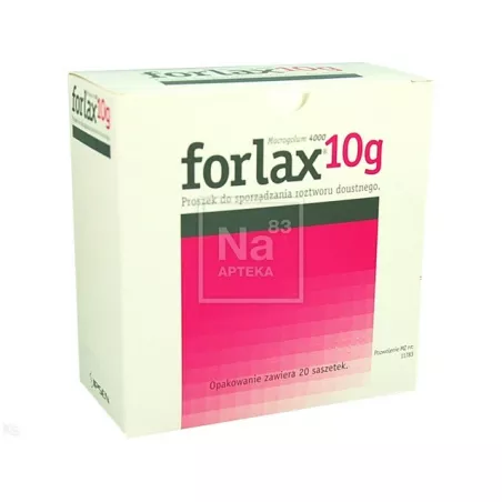 Forlax proszek do rozpuszczania 10g x 20 torebek preparaty na zaparcia IPSEN CONSUMER HEALTHCARE