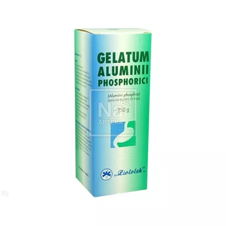 Gelatum alumini phosphorici zawiesina 45mg/g x 250 g wrzody żołądka, zgaga, refluks PRZEDSIĘBIORSTWO FARMACEUTYCZNE "ZIOŁOLEK...