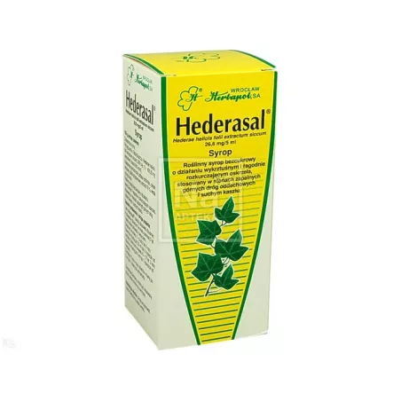 Hederasal syr 26.6mg/5ml x 125 g leki na kaszel WROCŁAWSKIE ZAKŁADY ZIELARSKIE "HERBAPOL" S.A.