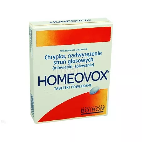 Homeovox tabletki powlekane x 60 tabletek leki na ból gardła i chrypkę BOIRON S.A.