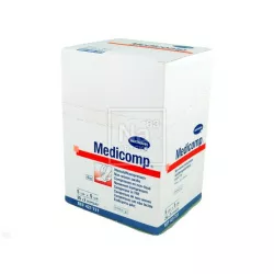 Medicomp Kompresy gazowe jałowe z włókniny 5cm x 5 cm 25x2 sztuki materiały opatrunkowe HARTMANN PAUL A.G.