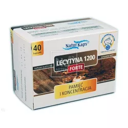 Lecytyna 1200 Forte NaturKaps x 40 kapsułek Pamięć i koncentracja PRZEDSIĘBIORSTWO PRODUKCJI FARMACEUTYCZNEJ HASCO-LEK S.A.