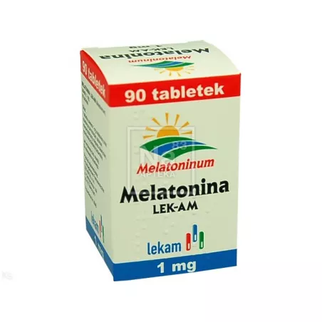 Melatonina lek-am tabletki 1 mg 90 tabletek Spokój i Sen PRZEDSIĘBIORSTWO FARMACEUTYCZNE LEK-AM SP. Z O.O.