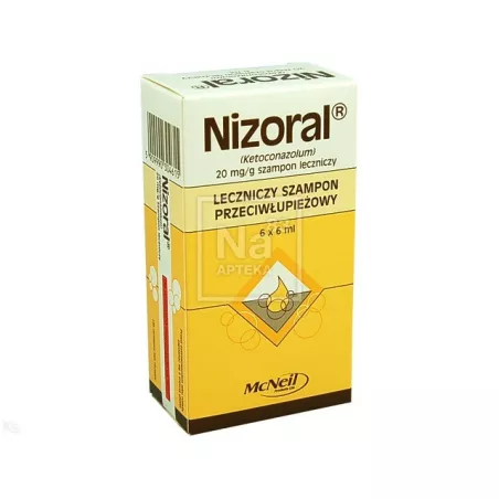 Nizoral szampon przeciwłupieżowy 20mg/g 6 torebek po 6 ml preparaty na łupież STADA ARZNEIMITTEL AG