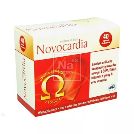 Novocardia x 40 kapsułek na wzmocnienie krążenia ASA SP.Z O.O. GŁUBCZYCE