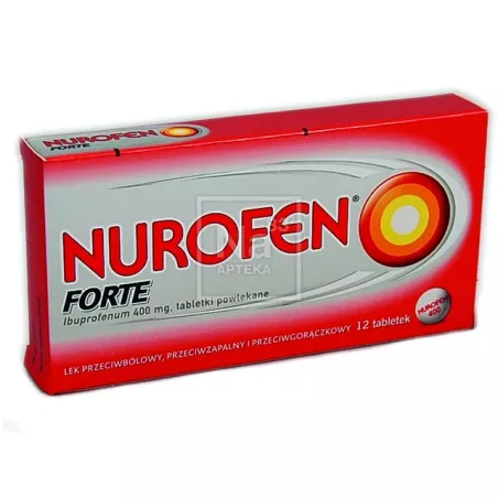 Nurofen Forte 400mg x 12 tabletek powlekanych tabletki przeciwbólowe RECKITT BENCKISER POLAND S.A.