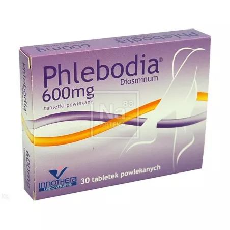 Phlebodia tabletki powlekane 600mg x 30 tabletek na wzmocnienie krążenia LABORATOIRES INNOTHERA