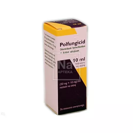 Polfungicid (50mg+10mg)ml, roztwór na skórę x10 ml leki na grzybicę PHARMASWISS CZESKA REPUBLIKA S.R.O.
