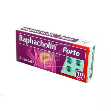 Raphacholin Forte tabletki powlekane x 10 tabletek niestrawność WROCŁAWSKIE ZAKŁADY ZIELARSKIE "HERBAPOL" S.A.