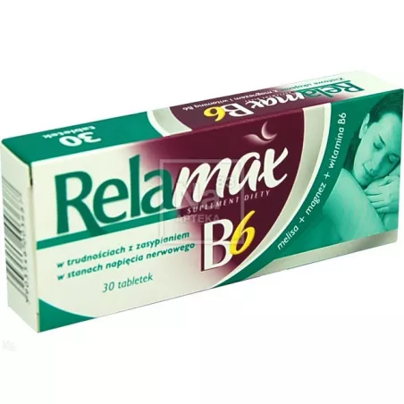 Relamax B6 x 30 tabletek Spokój i Sen ICN POLFA RZESZÓW S.A.
