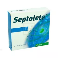 Septolete x 30 pastylek leki na ból gardła i chrypkę KRKA D.D. NOVO MESTO