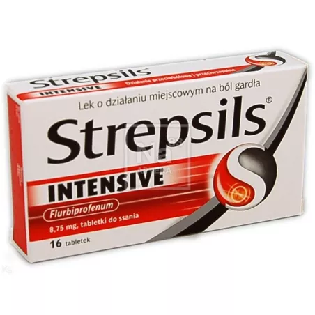 Strepsils Intensive x 16 tabletek do ssania gardło RECKITT BENCKISER POLAND S.A.